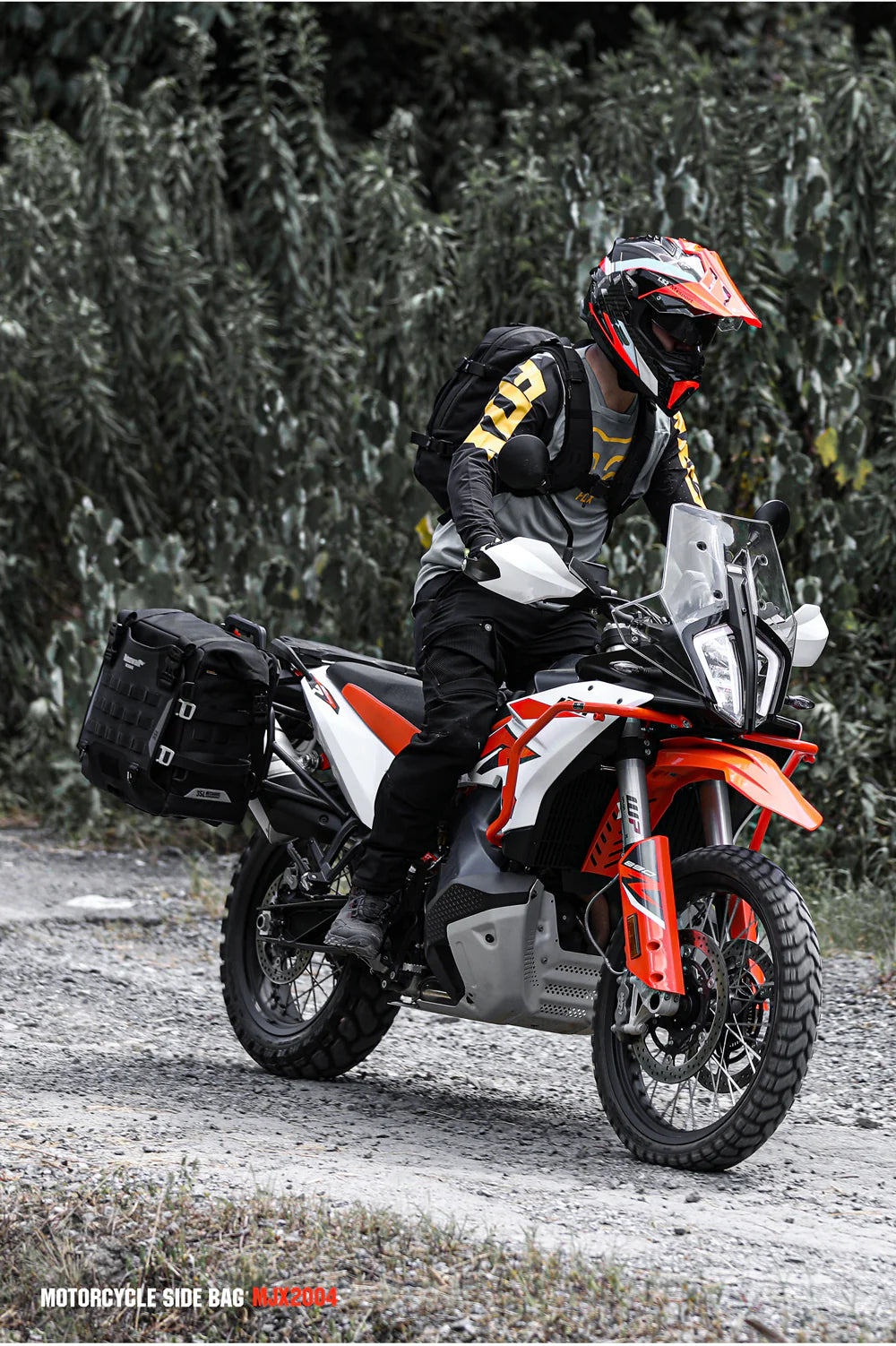 Rhinowalk 35L Motorcycle Quick Release Side Pannier Bag, Motorbike Seat Saddle Tail Bag for ADV Motorcycle Luggages Accessories (MJX2004) Mechanics Series SET OF TWO BAGS WITH ALL THE MOUNTING ACCESSORIES