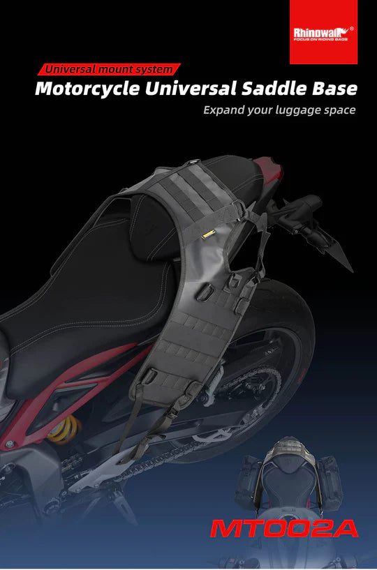 Rhinowalk Motorcycle Saddle Bag Mounting Base Motorbike Tail Seat Bag OS Base for ADV, Dirt Bikes Motorcycle Accessories (MT002A)