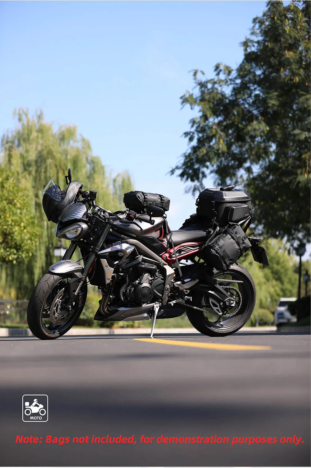 Rhinowalk Motorcycle Saddle Bag Mounting Base Motorbike Tail Seat Bag OS Base for ADV, Dirt Bikes Motorcycle Accessories (MT002A)