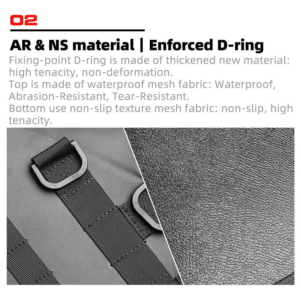 Rhinowalk Motorcycle Saddle Bag Mounting Base Motorbike Tail Seat Bag OS Base for ADV, Dirt Bikes Motorcycle Accessories (MT002A)