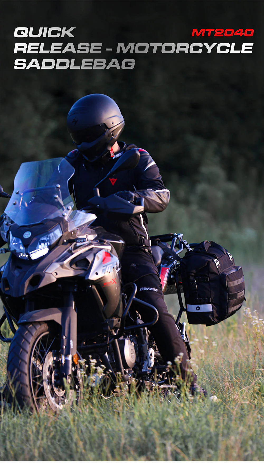 Rhinowalk Motorcycle SaddleBag 20L Sturdy Drift Bike Saddle Seat Side motoearth.in