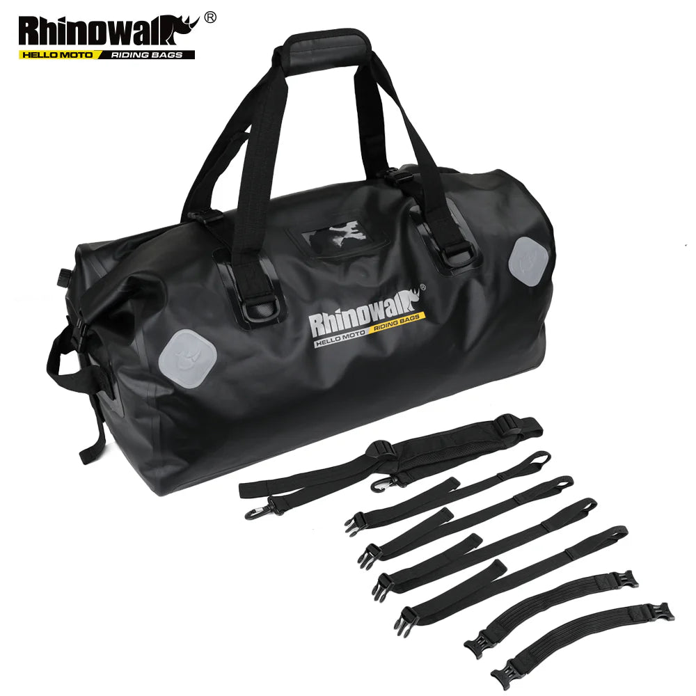 Rhinowalk 65L Motorcycle Waterproof Bag Large Capacity Motorcycle Dry Duffel Bag (MT20650)