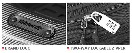 Rhinowalk Hard Shell Tail Bag for Expandable 23L-35L Motorcycle Saddle Tail Seat Bags for Motorbike Luggage Accessory (MT2335)