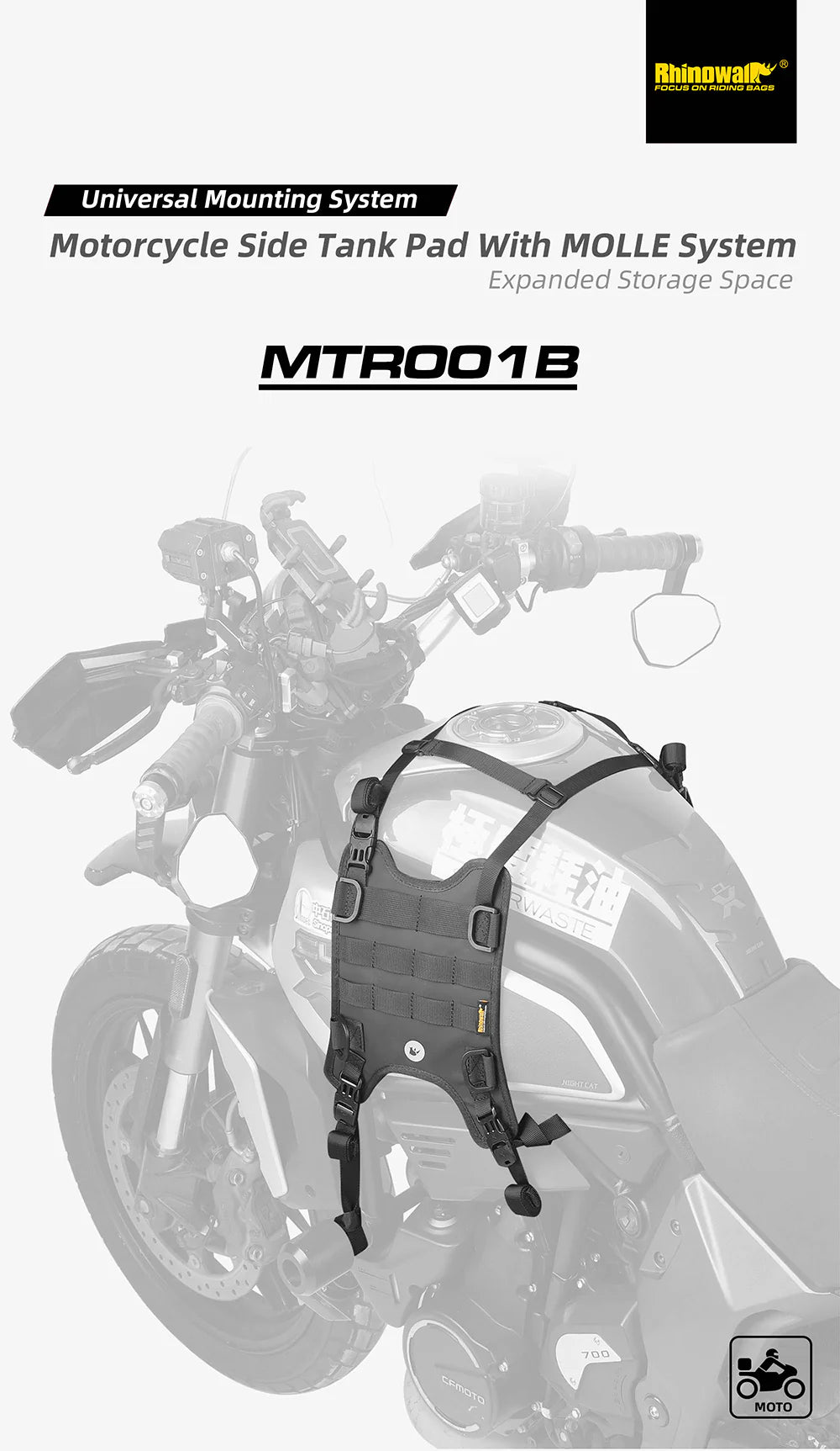 Tank Base Mounting for tank bag (MTR001B)