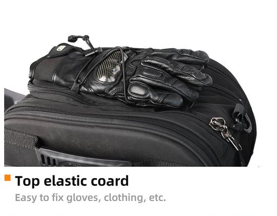 Rhinowalk Tunnel bag for scooter, 15 ltr Underbone Motorcycle Bike Seat Pack with Molly System (MTR5001)