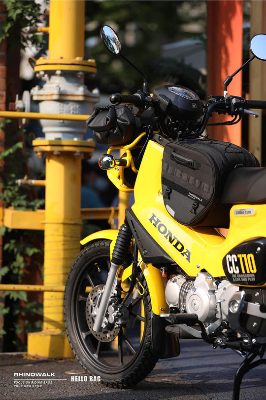 Rhinowalk Tunnel bag for scooter, 15 ltr Underbone Motorcycle Bike Seat Pack with Molly System (MTR5001)