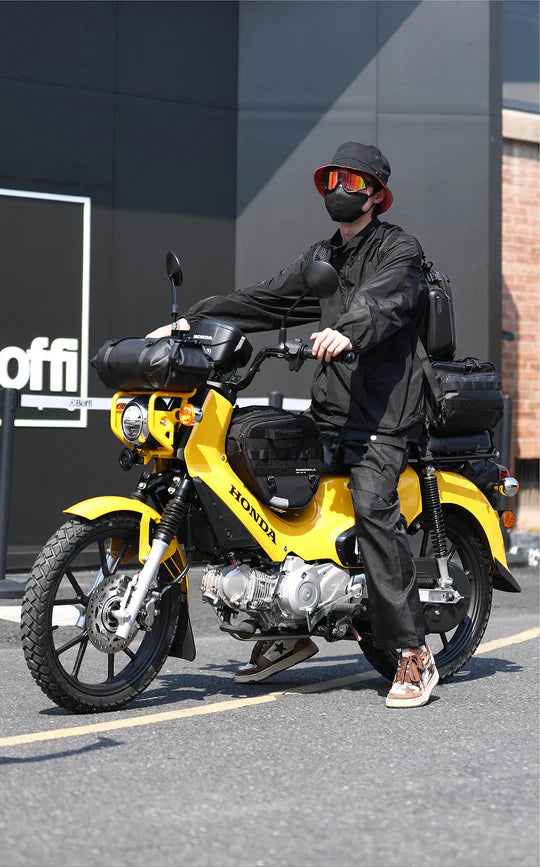 Rhinowalk Tunnel bag for scooter, 15 ltr Underbone Motorcycle Bike Seat Pack with Molly System (MTR5001)