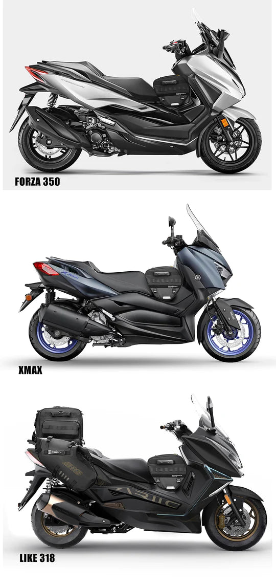 Rhinowalk Tunnel bag for scooter, 15 ltr Underbone Motorcycle Bike Seat Pack with Molly System (MTR5001)