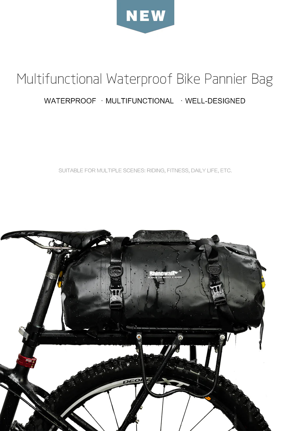 rhinowalk fahrradtasche 20l Rhinowalk 20L Motorcycle Waterproof MultiFunctional Bag (RK19660) – motoearth.in