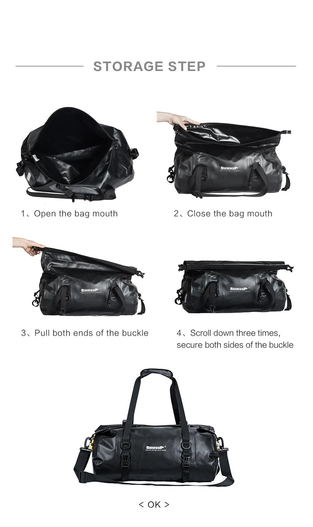 rhinowalk fahrradtasche 20l Rhinowalk 20L Motorcycle Waterproof MultiFunctional Bag (RK19660) – motoearth.in