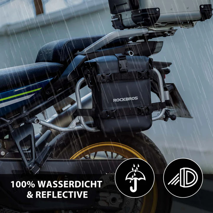 ROCKBROS motorcycle side bag waterproof luggage rack bag 5L Black (Single Unit) (30140035001)