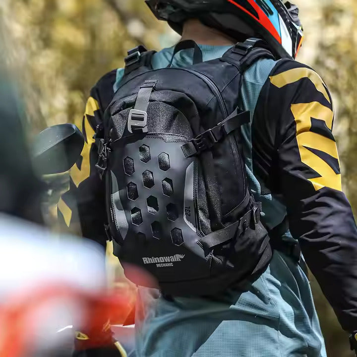 Rhinowalk Mechanic X 23 liter Magnetic Motorcycle Cycling Backpack Durable Bike Riding Adventure Backpack with Molly System MJX2005