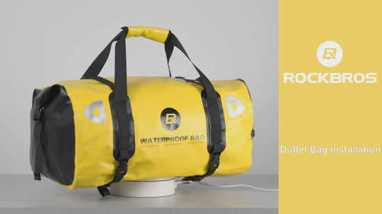 Waterproof Duffel Bag 60L Motorcycle Travel Dry Duffel Bag (Yellow) (AS-005Y)
