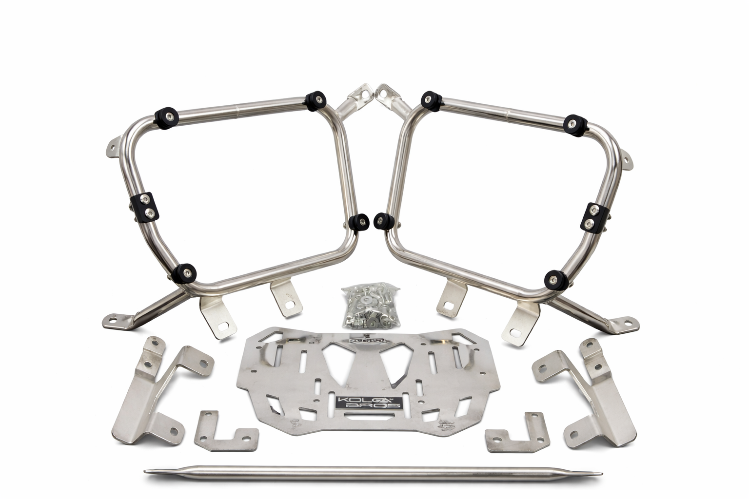 KOLGA BROS Panniers Stay and Tail Rack for Kawasaki Versys 1000 and Versys 1100