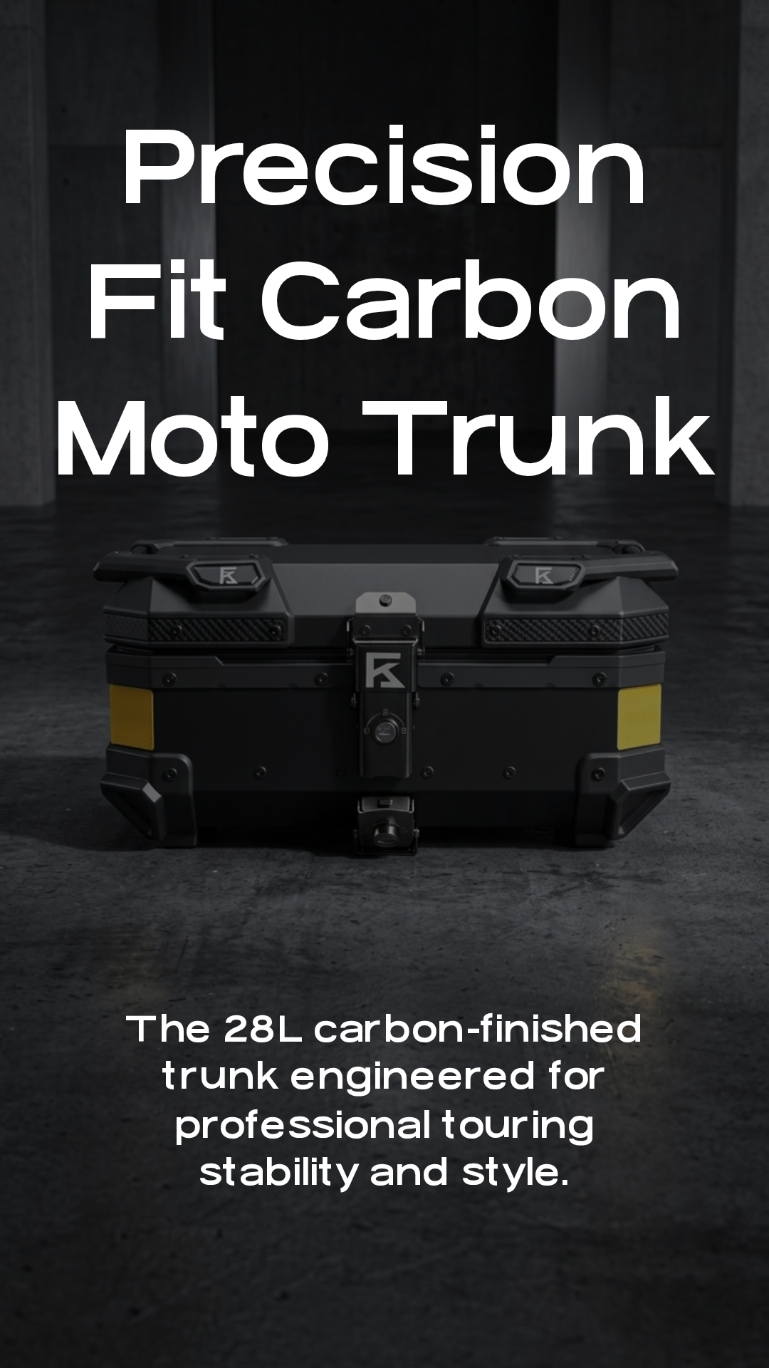 KOLGA BROS CARBON MOTO TRUNK - 28L KBMT-05-28