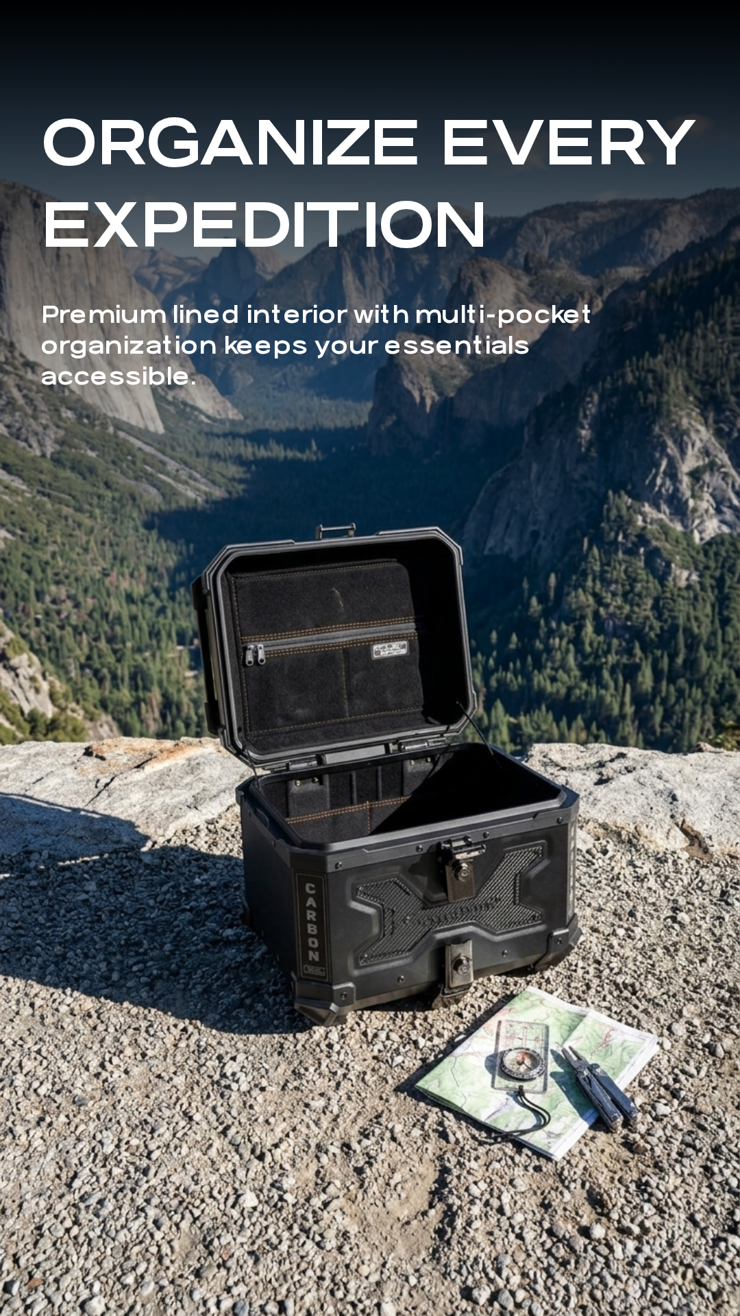 KOLGA BROS CARBON MOTO TRUNK - 45L