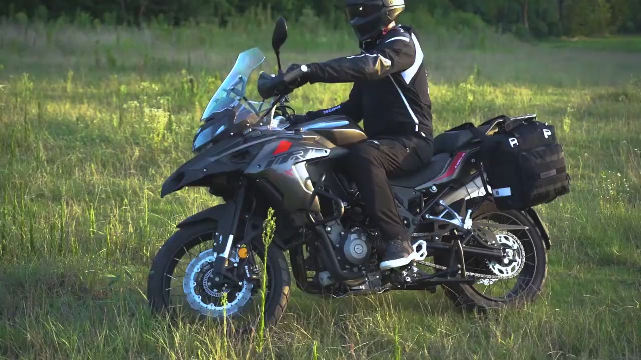 Rhinowalk Motorcycle SaddleBag 20L Sturdy Drift Bike Saddle Seat Side Bag for Motorbike Luggage Touring Adventure (Single Unit) (MT2040)