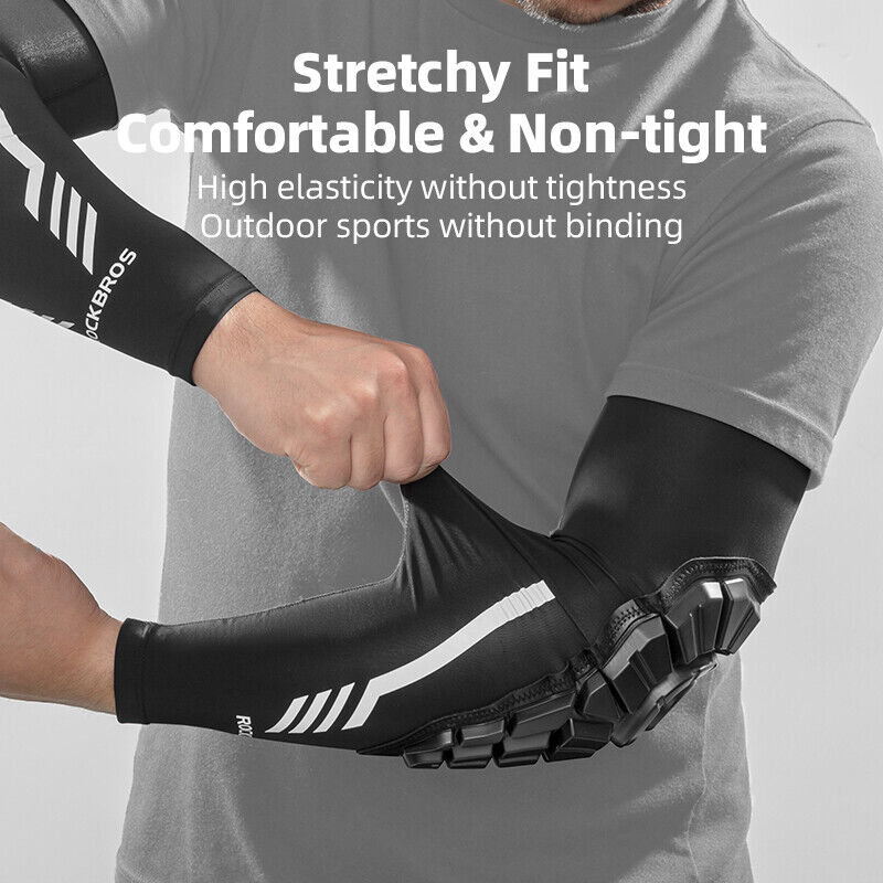 ROCKBROS Elbow Pads Brace Protector Motorcycle Downhill (31003) (Size-L)