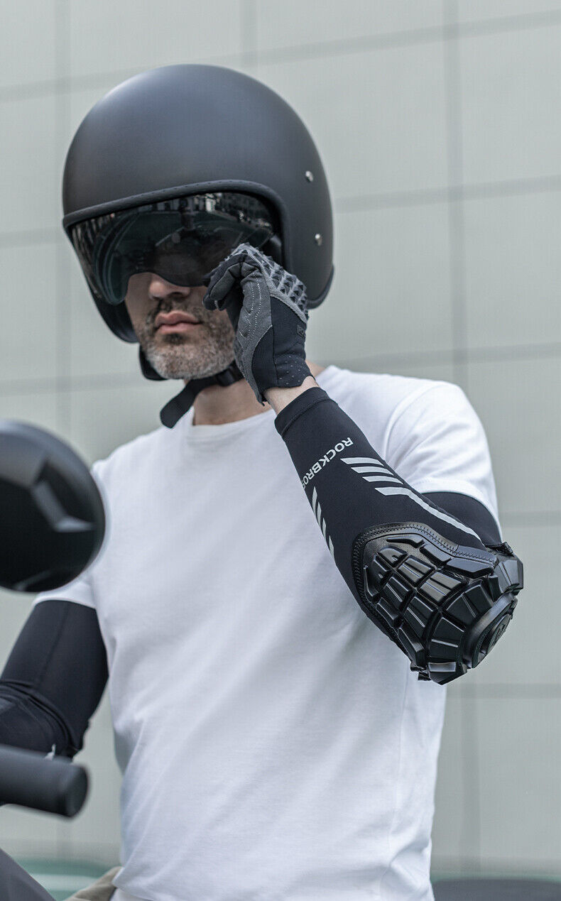 ROCKBROS Elbow Pads Brace Protector Motorcycle Downhill (31003) (Size-L)