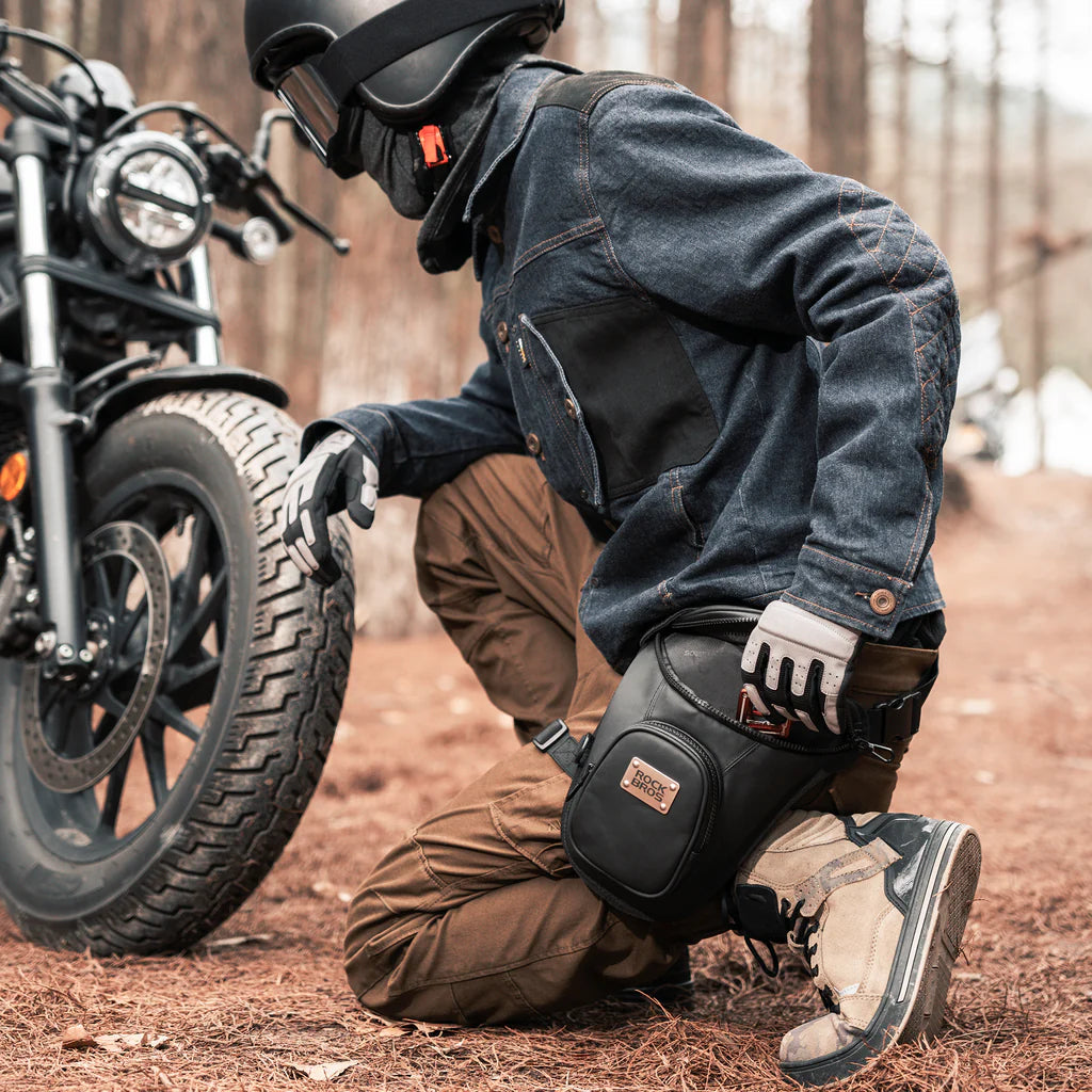 ROCKBROS Waist belt bag man women motorcycle Portable two layer design motoearth.in