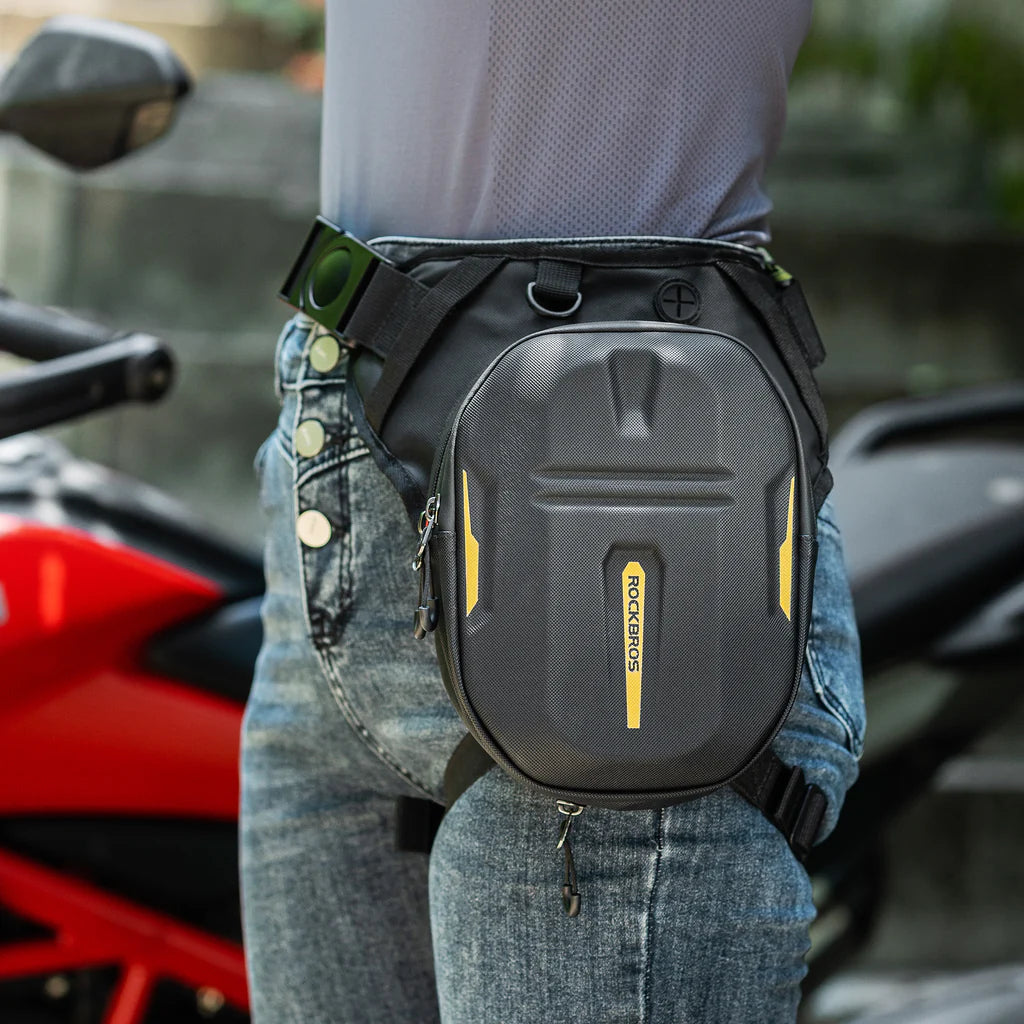 ROCKBROS Motorcycle rider leg bag hard shell Fanny pack motorcycle cross bag men's chest bag motorcycle travel equipment (30990019001)